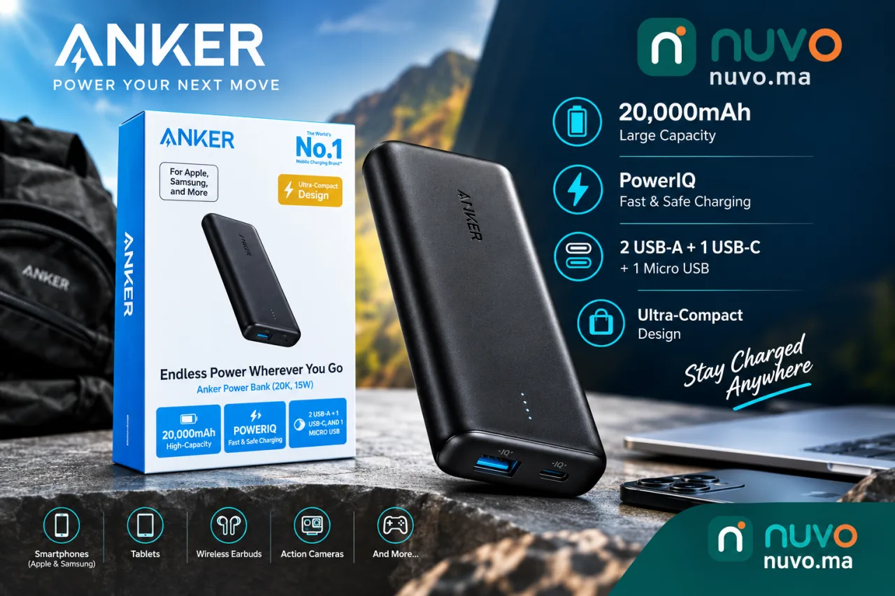 Anker Power Bank 20,000mAh 15W Fast Charging – 1