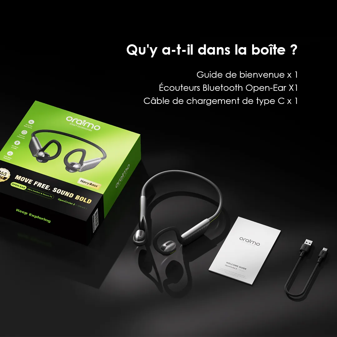 Oraimo OpenCirclet 2 – Écouteurs à oreilles ouvertes – 5