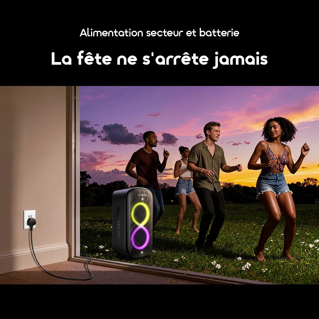 Oraimo SpaceBox Max – Enceinte Bluetooth – 3