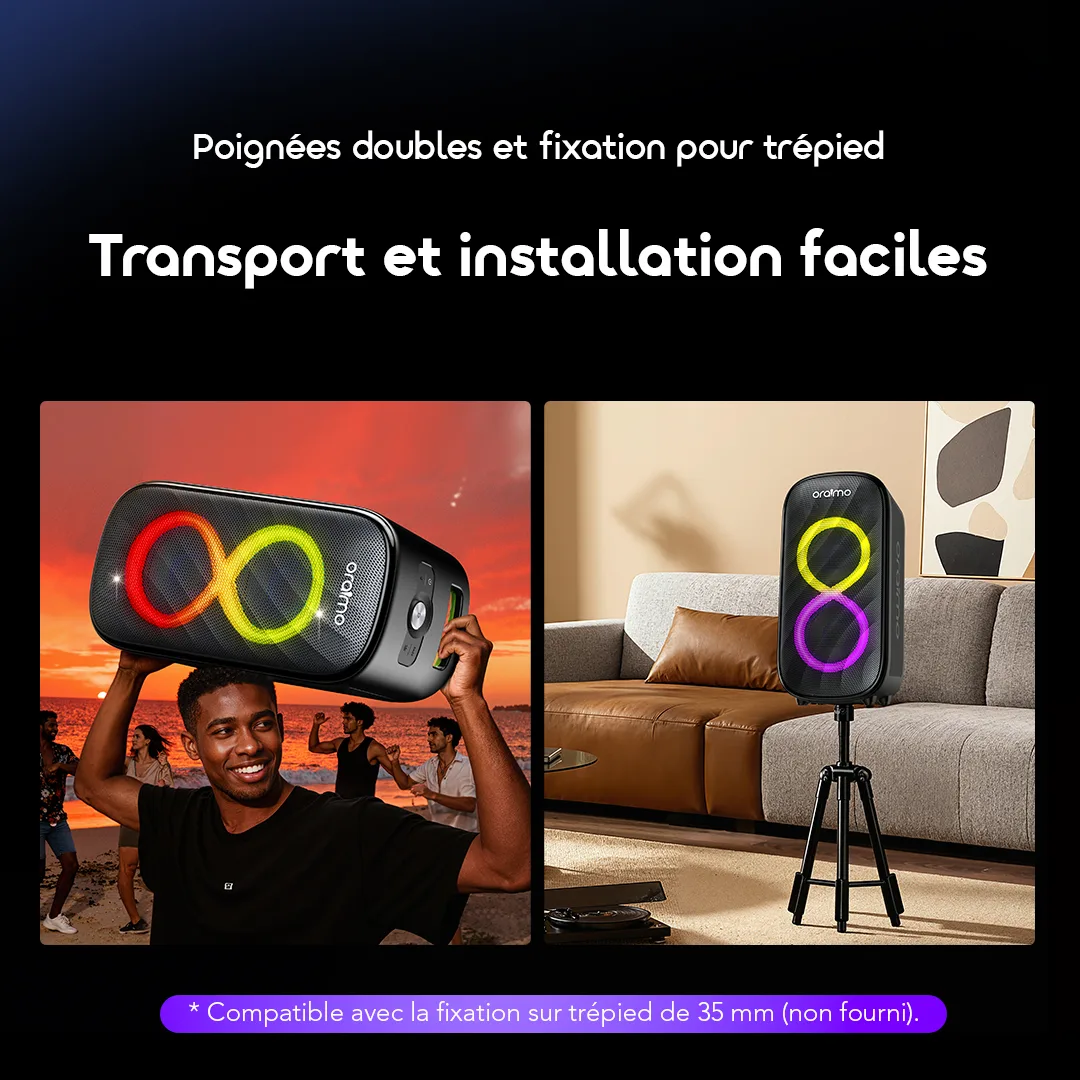 Oraimo SpaceBox Max – Enceinte Bluetooth – 4
