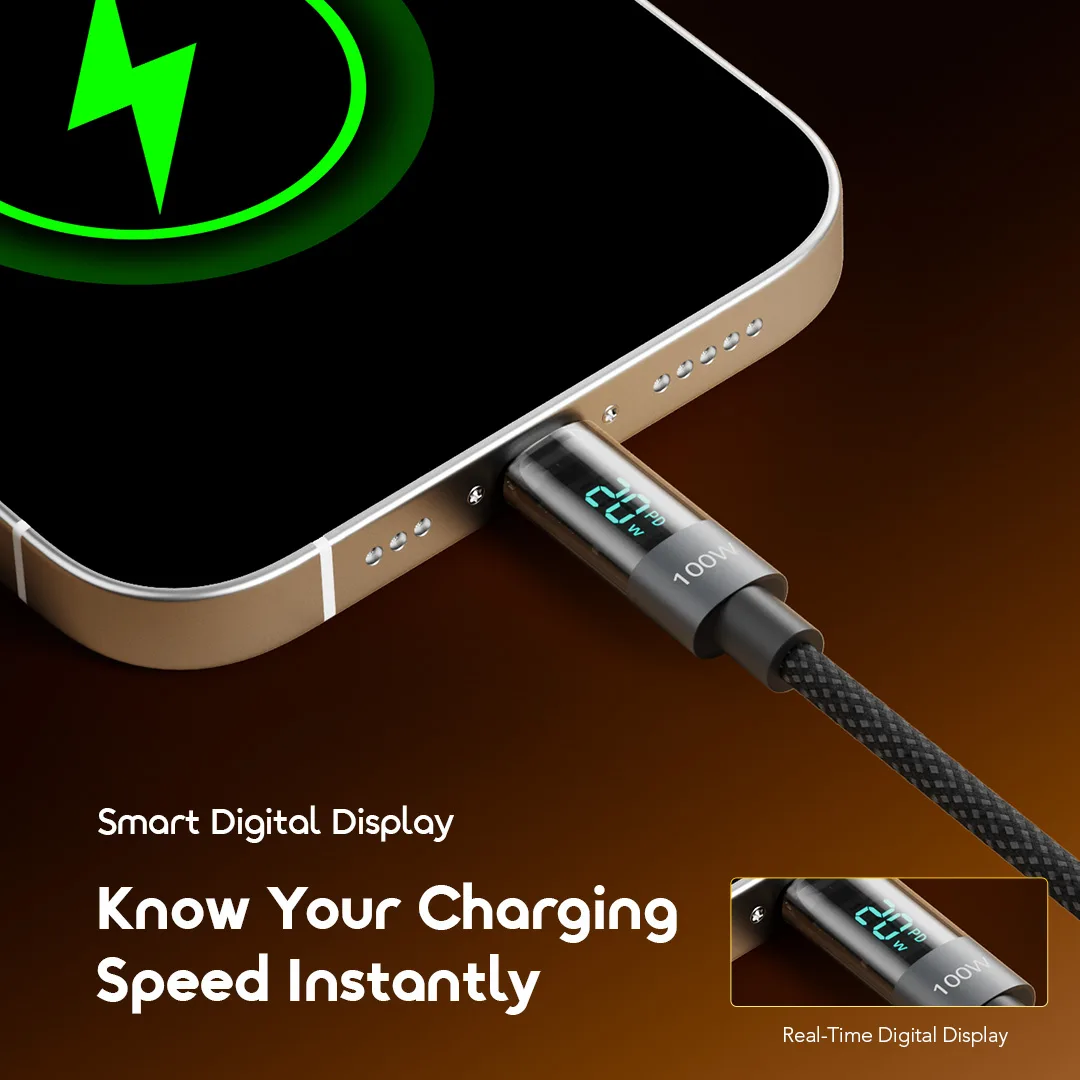 Oraimo DigiLine 100W Type-C إلى Type-C 1,2 m – 4