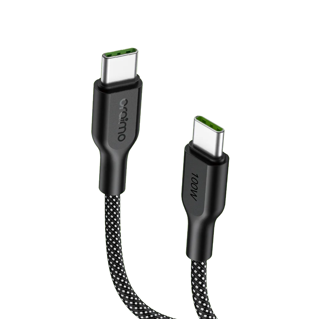 Oraimo BraidLine 100W Type-C vers Type-C 1 m – 1