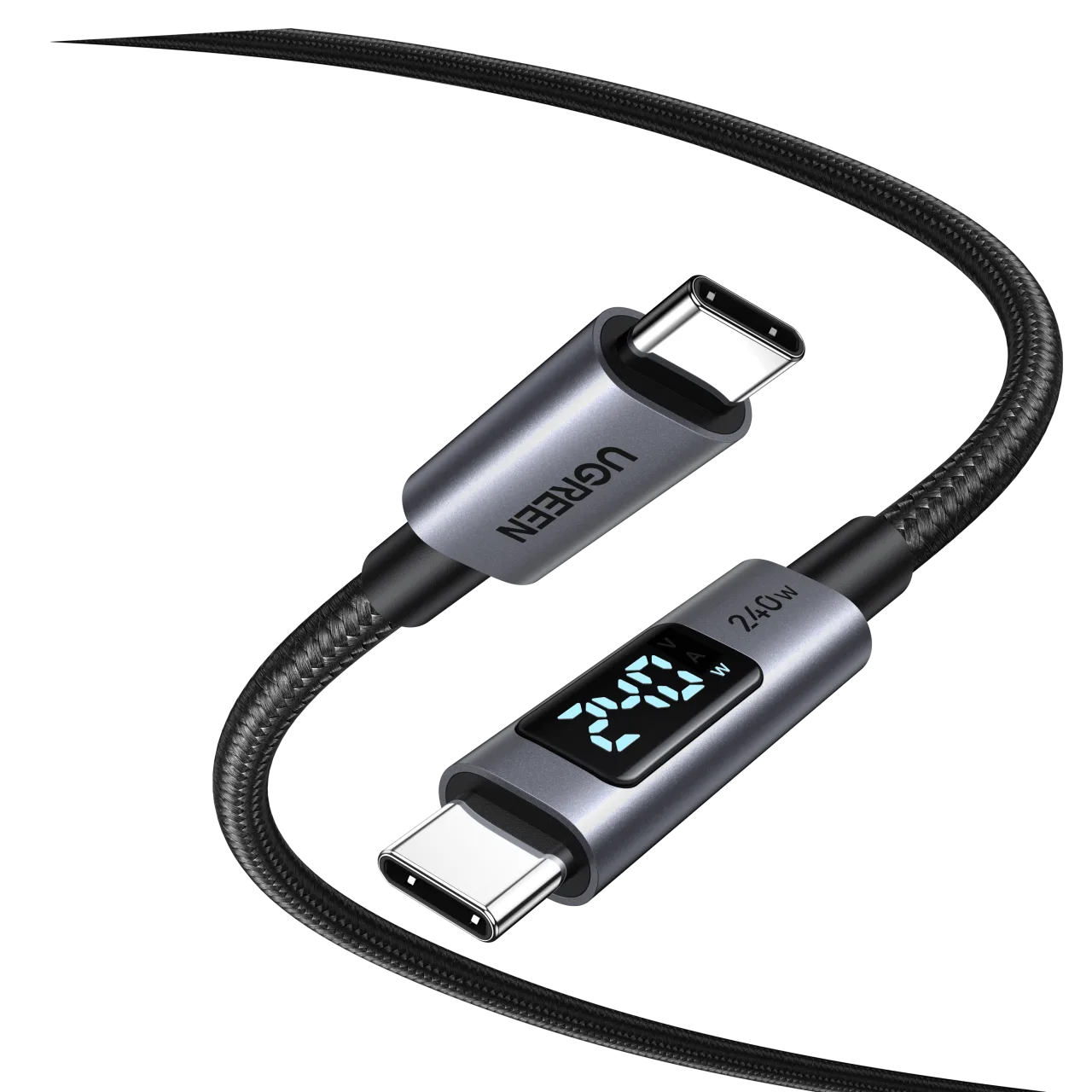 UGREEN Câble USB-C PD 240W avec écran 2 m – 2