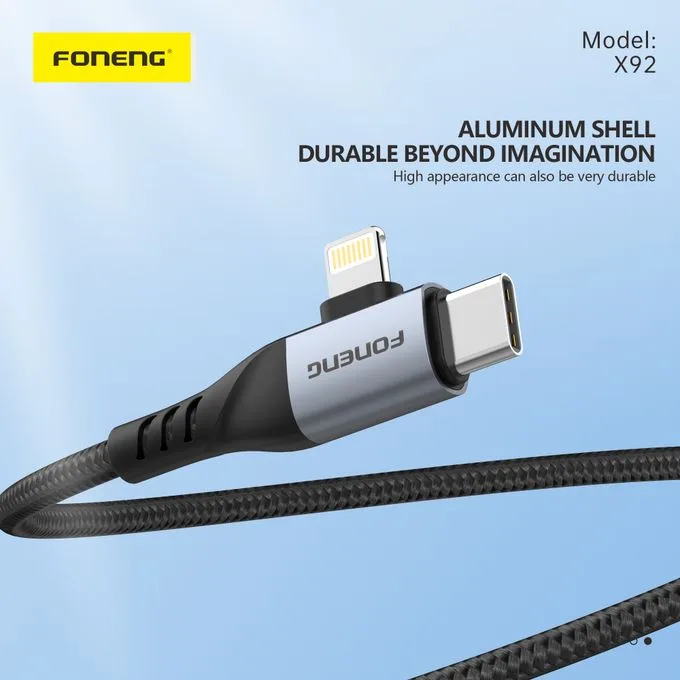 FONENG X92 – Câble 4-en-1 60 W – 2
