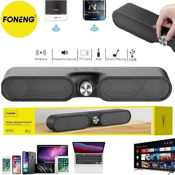 FONENG BL12 – Enceinte Bluetooth Double Bass – 2