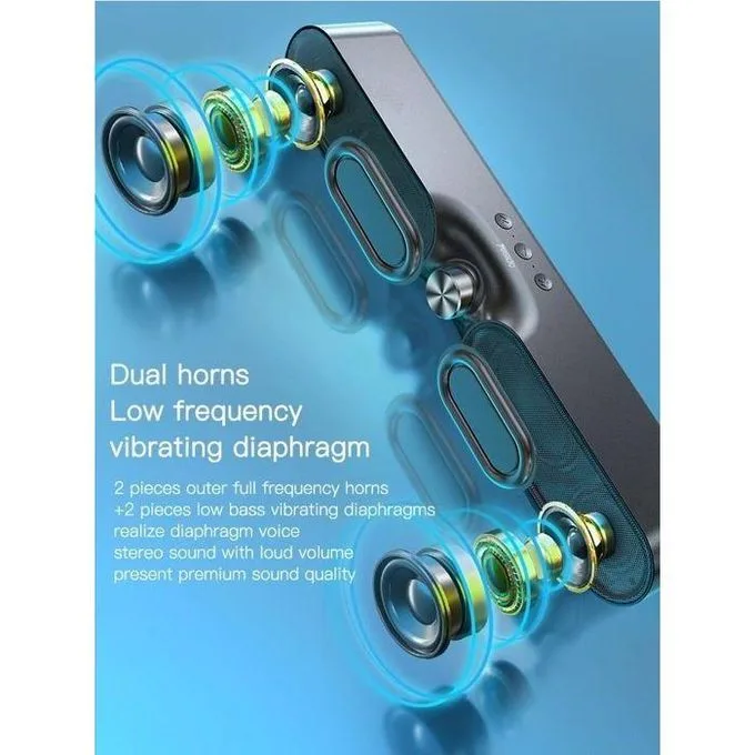 FONENG BL12 – Enceinte Bluetooth Double Bass – 3