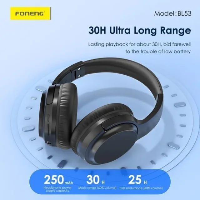 FONENG BL53 – Casque Bluetooth pliable