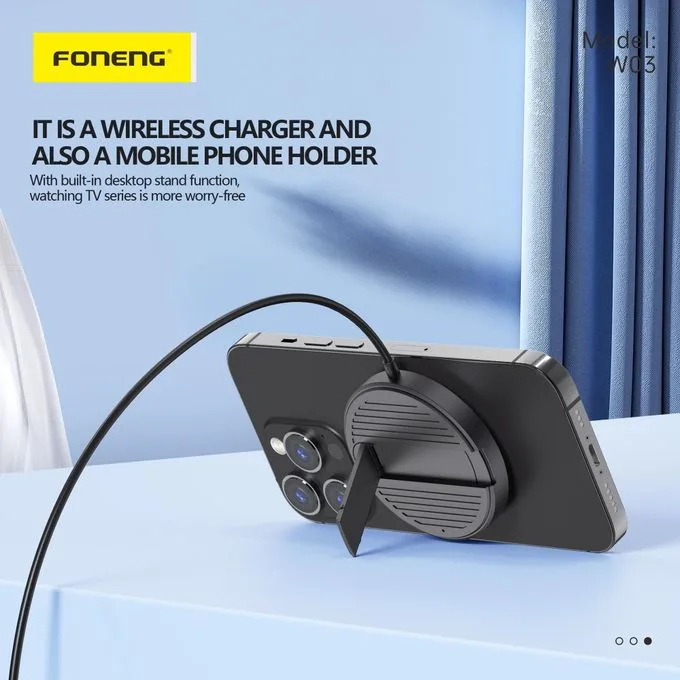 FONENG W03 – Chargeur sans fil magnétique 15 W – 4
