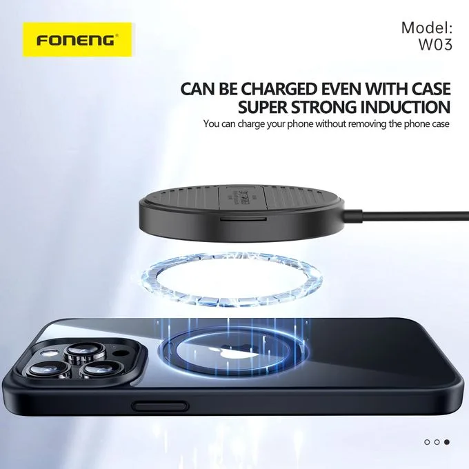 FONENG W03 – Chargeur sans fil magnétique 15 W – 5