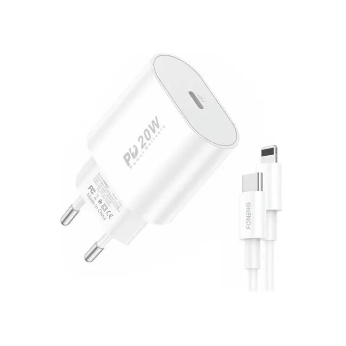 FONENG GaN 20W – Chargeur USB-C + câble – 1