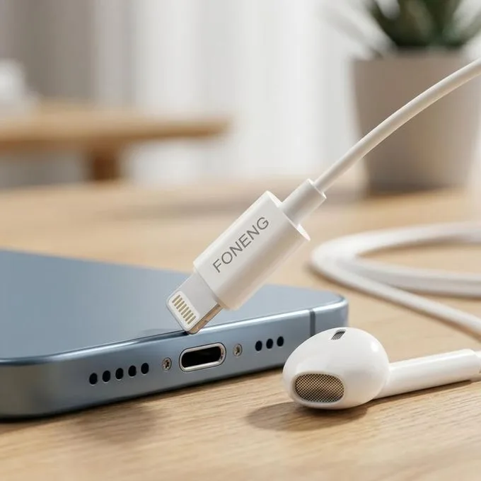 FONENG Lightning – Écouteurs filaires pour iPhone – 3