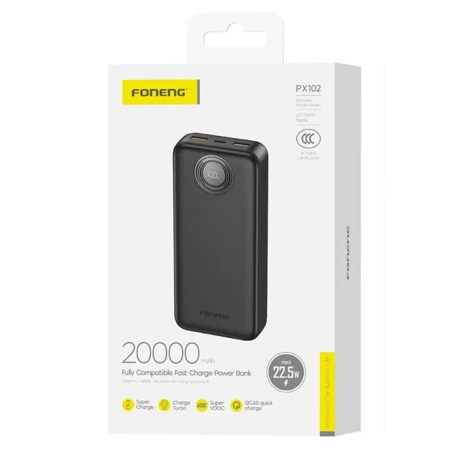 FONENG PX102 – 20,000 mAh 22.5 W Power Bank – 2