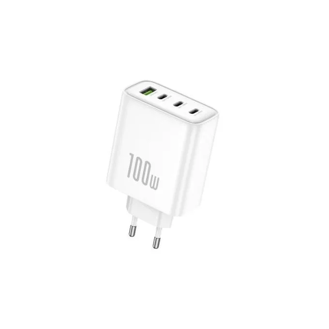 FONENG GaN 100W – شاحن بثلاثة منافذ USB-C وUSB-A – 1