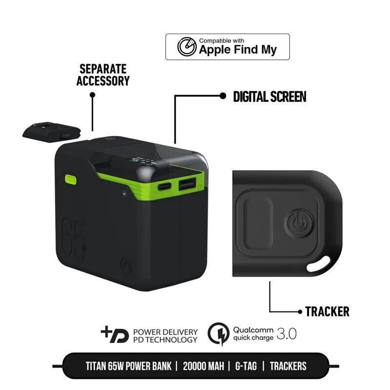 Goui Titan 65 – Batterie externe 20 000 mAh – 4