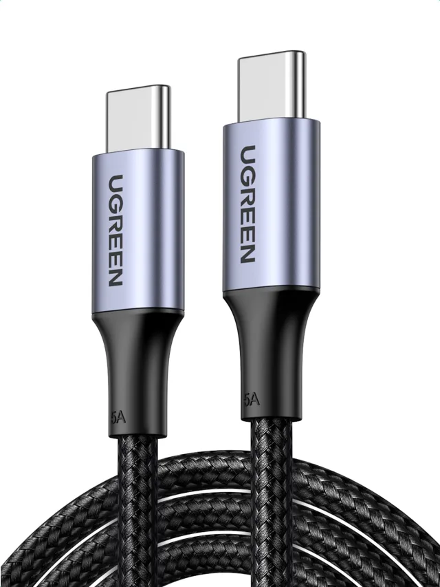UGREEN Câble USB-C tressé 100W 5A 1 m