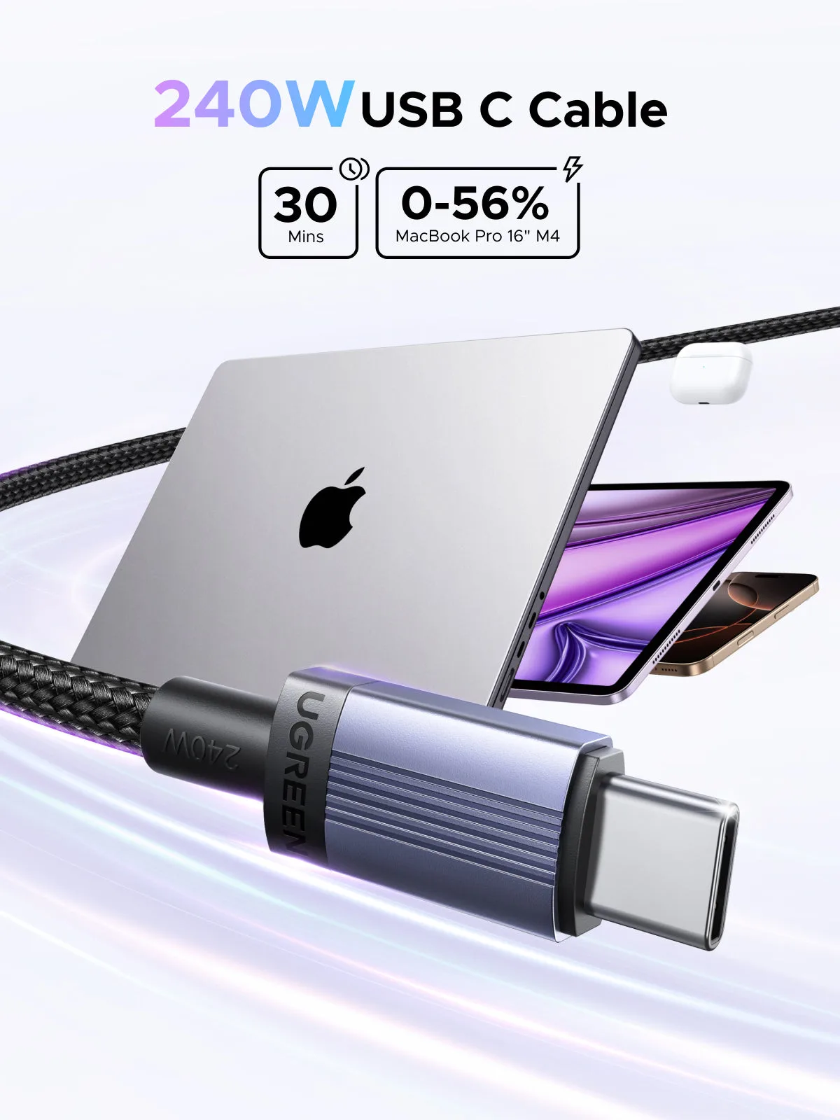 UGREEN Câble USB-C 240W USB4 1 m – 4